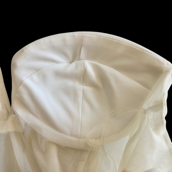 NWT Princess Polly Bustier Corset Top Ivory/White Mesh Boned Festival Top Size 6 - Picture 10 of 13